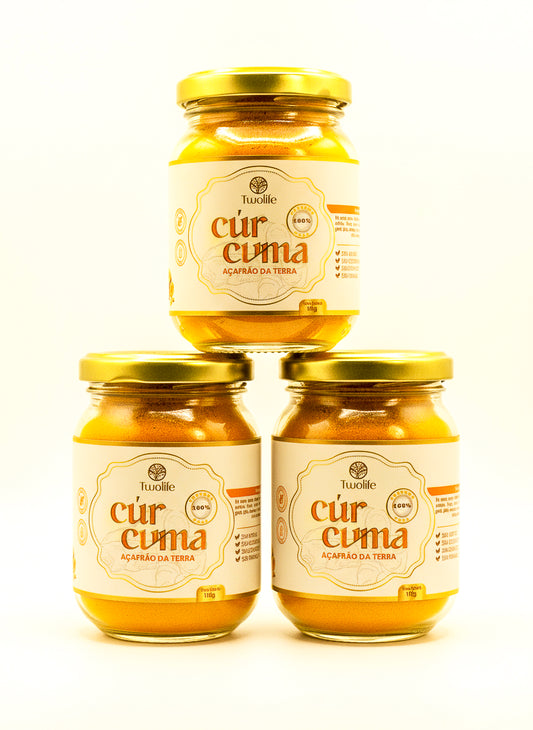 Cúrcuma premium 100% pura com laudo de pureza